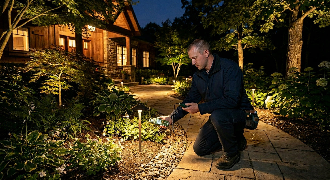 How to Inspect a Landscape Lighting Installation Like a Pro