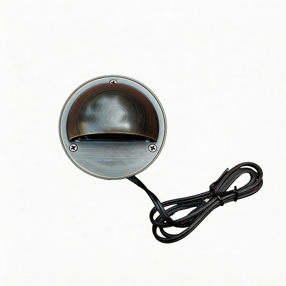 Scapegrade DL-01-BR solid brass low voltage led deck light & step light
