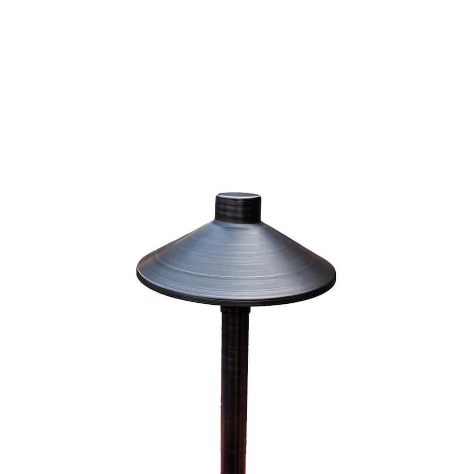 Scapegrade PL-01-BR solid brass low voltage landscape path light