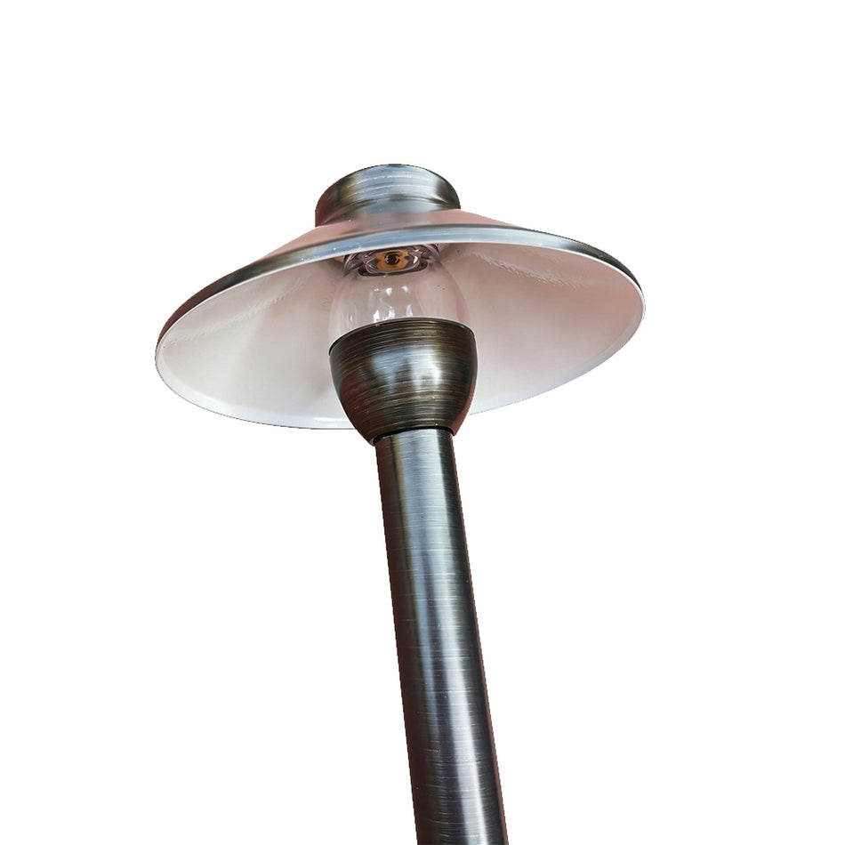 Scapegrade PL-02-BR solid brass low voltage landscape path light