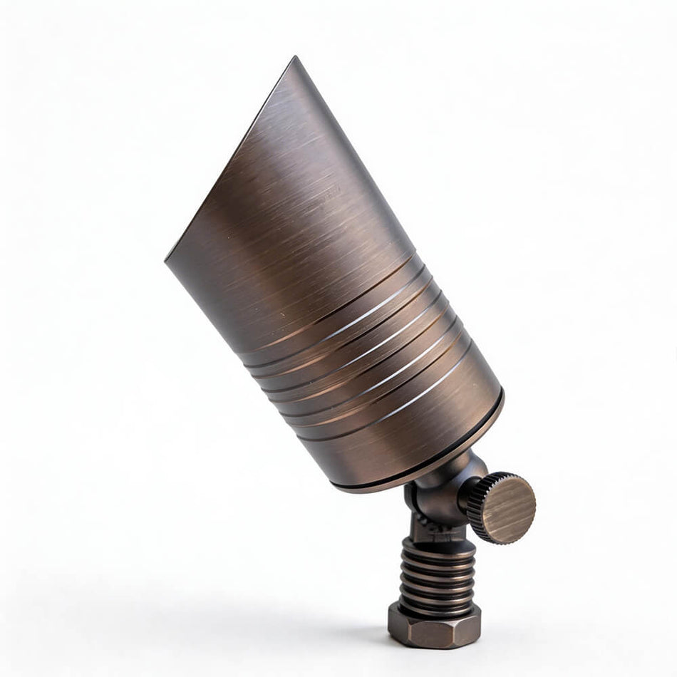 Scapegrade SP-01-BR Solid Brass Outdoor Landscape Spotlight