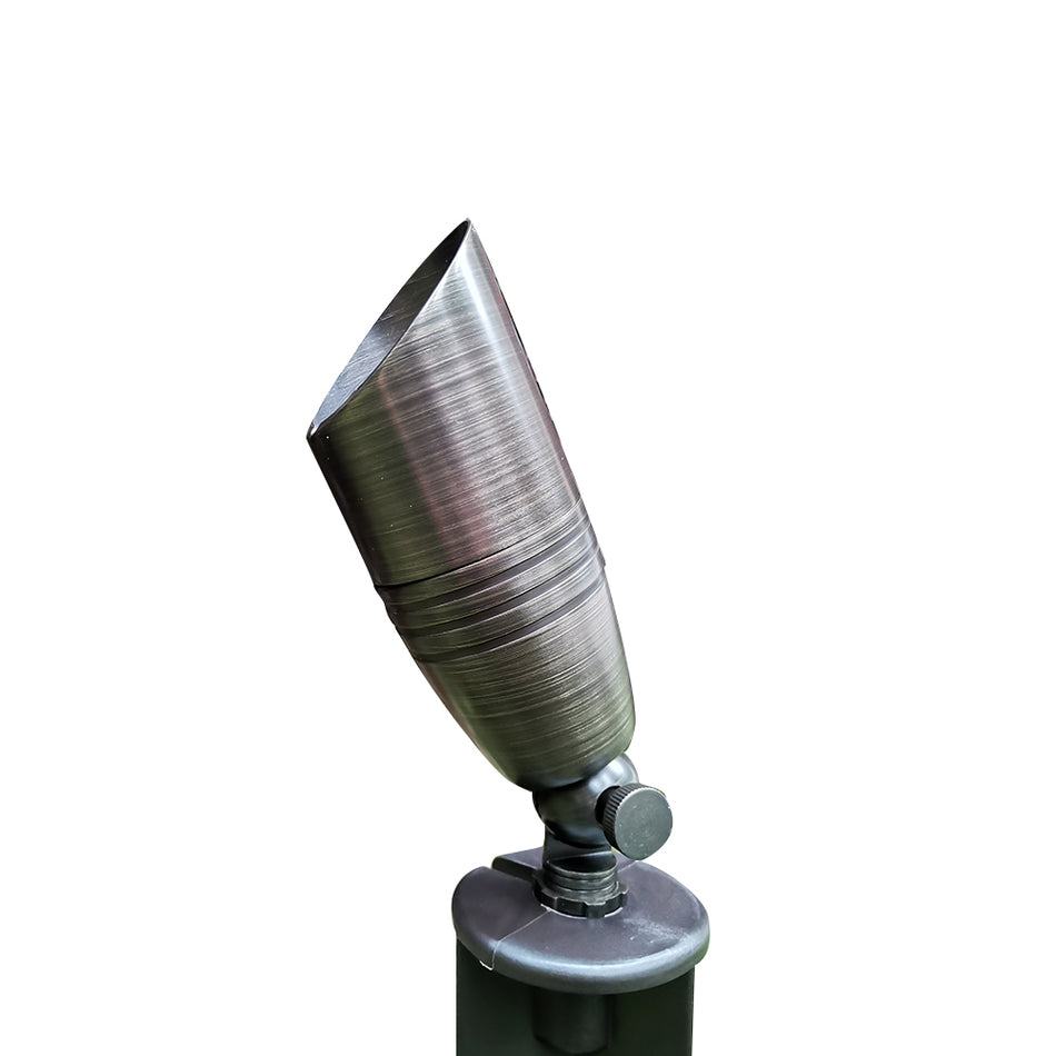 Scapegrade SP-03-BR Solid Brass Outdoor Landscape Spotlight